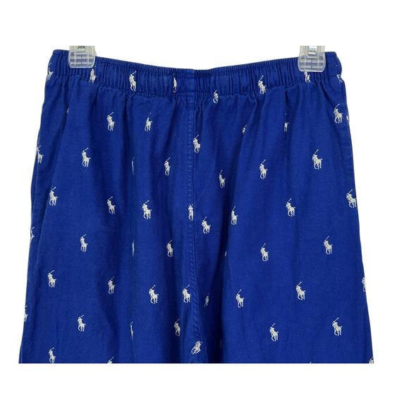 2/$30 Polo Ralph Lauren Pony Polo Player Cotton Pajama Pants Blue Size S - Picture 6 of 11